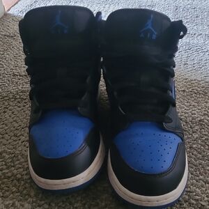 Kids Black and Blue Sneakers